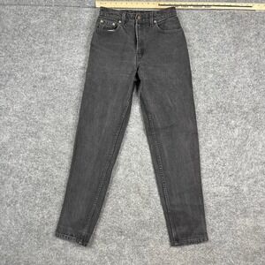 Levis 511 Jeans‎ Womens Size 8 Long Black Slim Fit Tapered Stretch Denim Casual